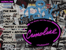 Tablet Screenshot of crinolinetheband.com